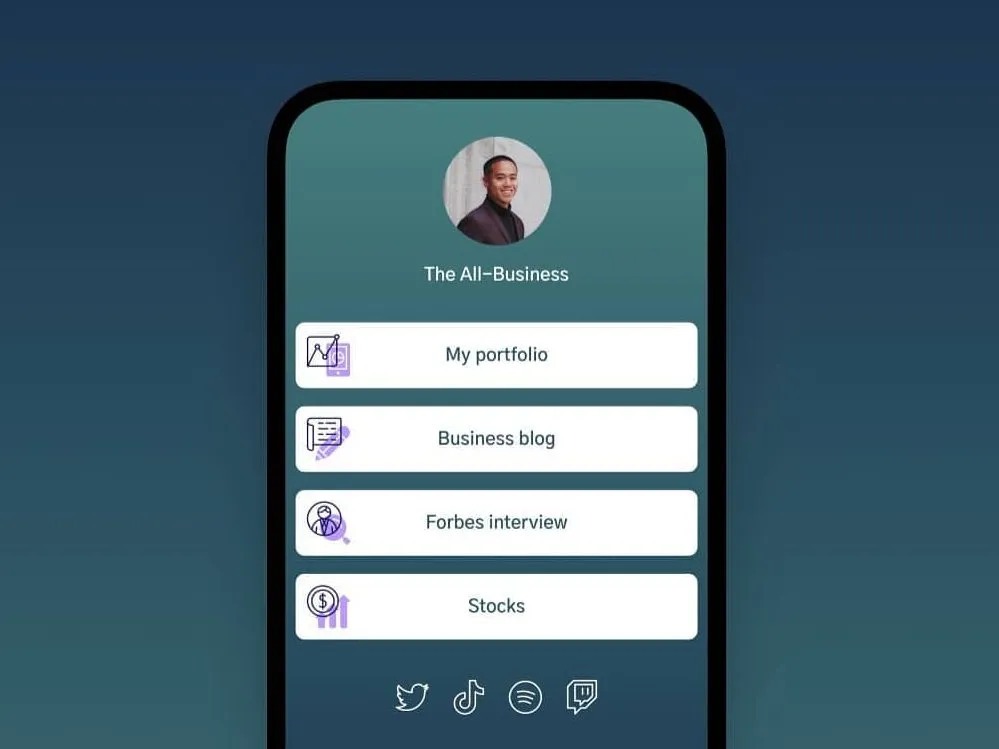Linktree Pro Portfolio Preview